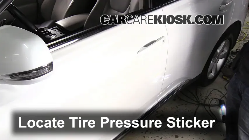 2010 Lexus RX350 3.5L V6 Tires & Wheels Check Tire Pressure